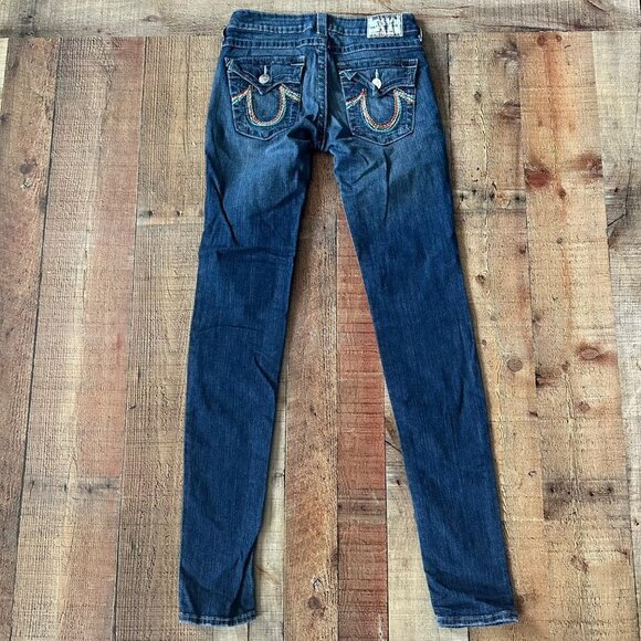 True Religion Womens Skinny Jeans Size 27 Blue Denim - Picture 7 of 8